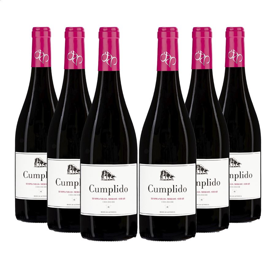 Cumplido vino tinto ecológico